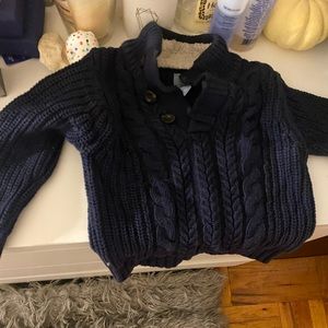 Cableknit sweater
